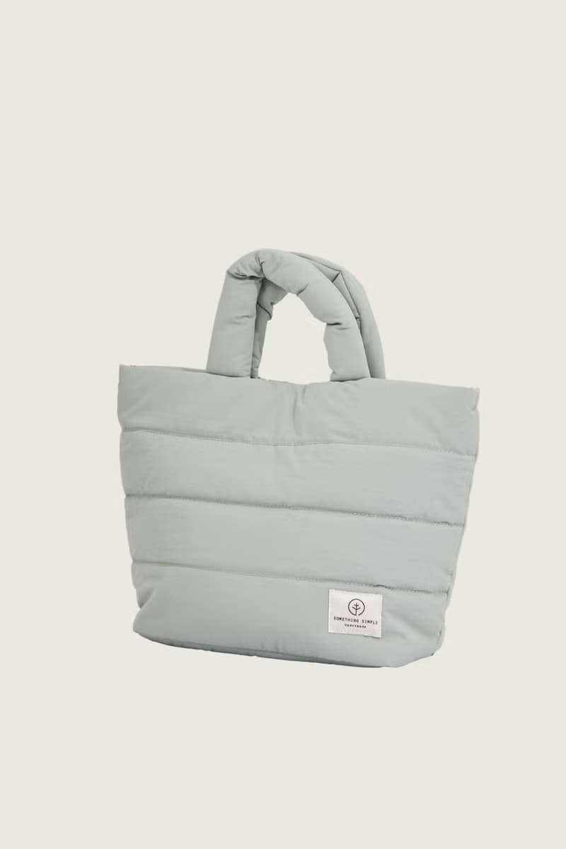 PUFF - nylon puffy tote bag (mint)