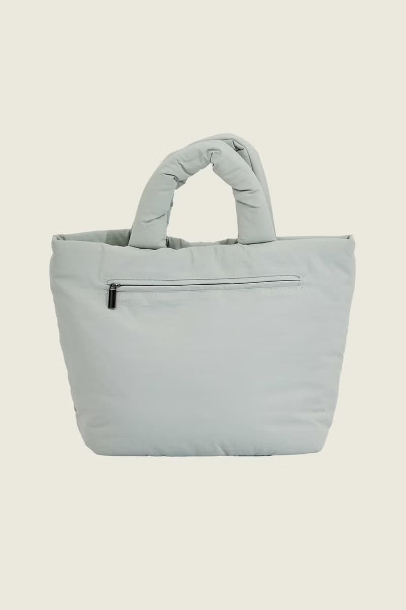 PUFF - nylon puffy tote bag (mint)