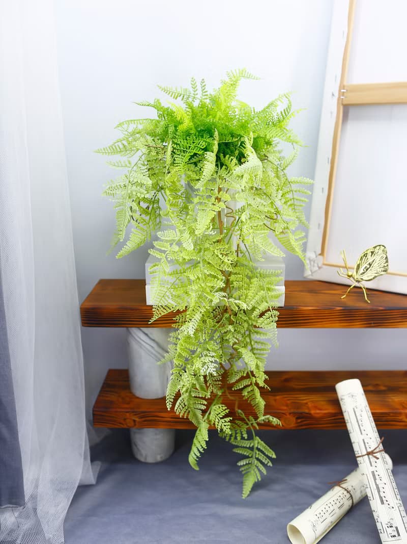 淺綠蕨草藤蔓植栽 / 環境綠化 / 擬真植栽 / 人造植栽 / 居家佈置