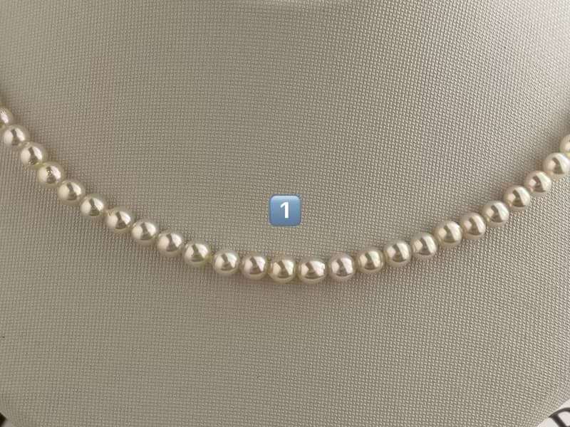日本直送 僅限現品 鏡面珠光 4.5mm Akoya珍珠項鍊 近圓 純銀釦