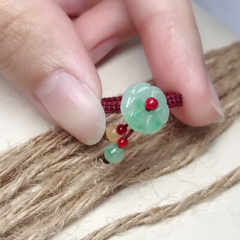 冰飄綠翡翠花花戒指  | 天然緬甸玉A貨翡翠 | 送禮
