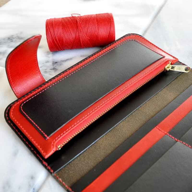 シンプルな長財布A　No.1　ブッテーロ