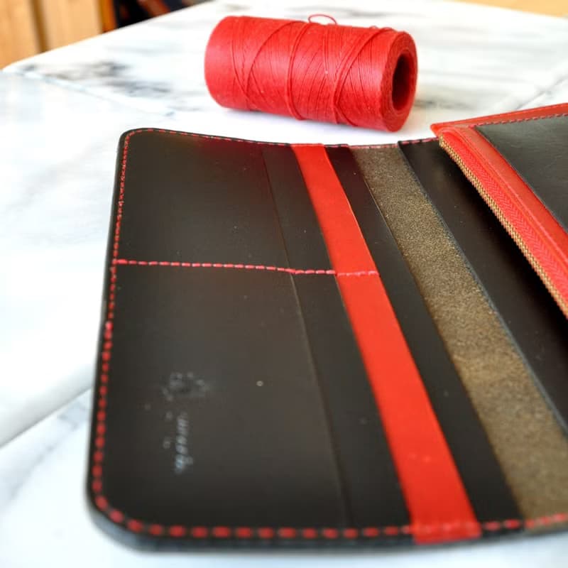 シンプルな長財布A　No.1　ブッテーロ