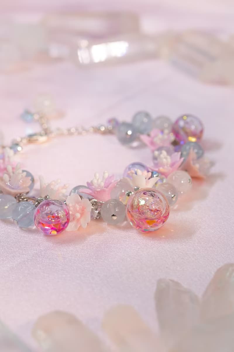 櫻醉月亮石泡泡浴手鏈