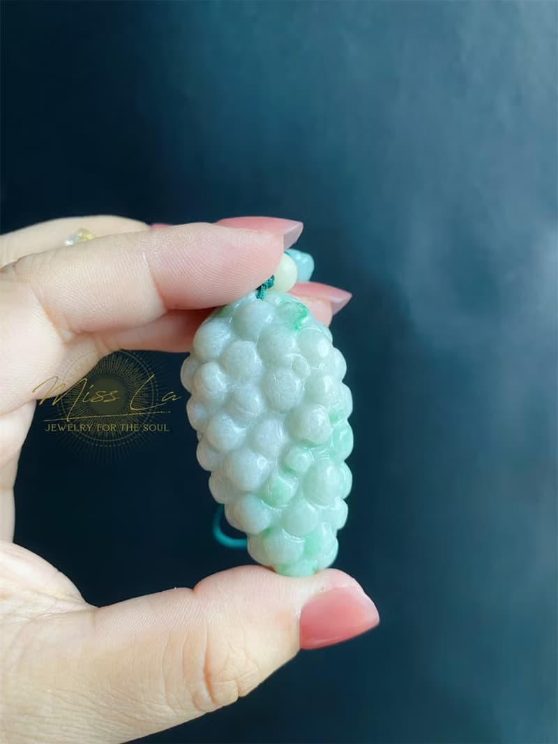 天然緬甸玉 翡翠 葡萄 葫蘆 蓮蓬 掛繩 禮物 包掛 長輩禮 車掛