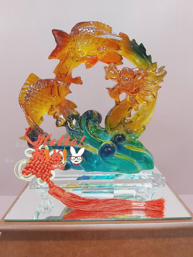 琉璃 躍龍門 升遷禮物 退休禮物 開幕送禮 喬遷禮品 新婚送禮