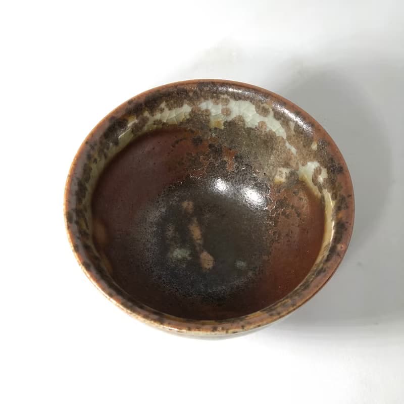 手作柴燒志野茶碗-落日餘暉 SUN001