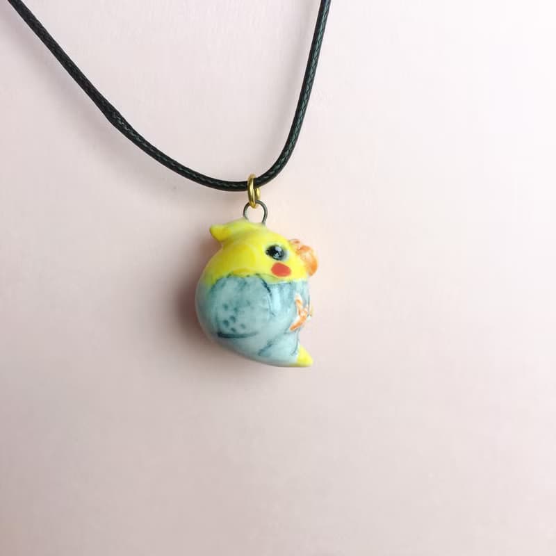 【母親節優惠 擴香項鍊】香水精油項鍊-黑牛玄鳳|手作陶藝