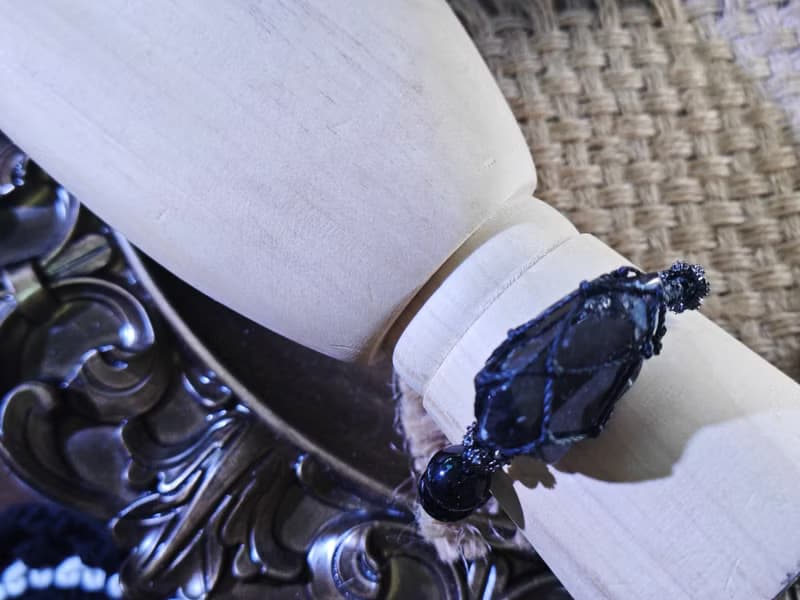 閃靈鑽|彩曜石|macrame 手繩|男女款|編織飾物|手工製作