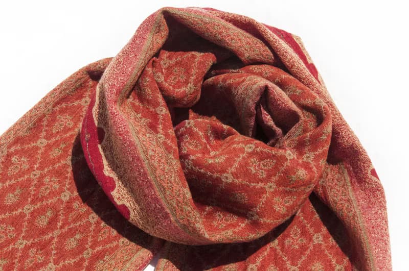 保暖毛毯 水煮羊毛披肩/針織圍巾/刺繡圍巾/羊絨披巾/喀什米爾Cashmere 聖誕節禮物 交換禮物 母親節 父親節-花