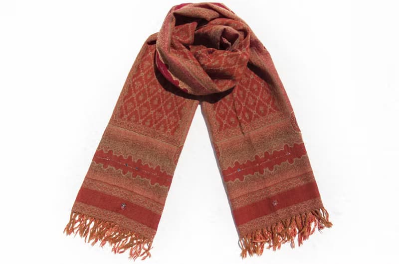 保暖毛毯 水煮羊毛披肩/針織圍巾/刺繡圍巾/羊絨披巾/喀什米爾Cashmere 聖誕節禮物 交換禮物 母親節 父親節-花