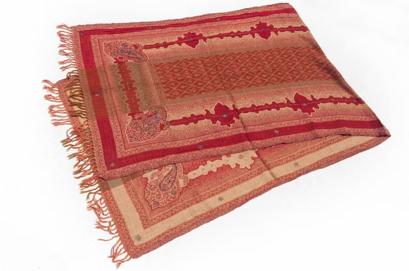 保暖毛毯 水煮羊毛披肩/針織圍巾/刺繡圍巾/羊絨披巾/喀什米爾Cashmere 聖誕節禮物 交換禮物 母親節 父親節-花