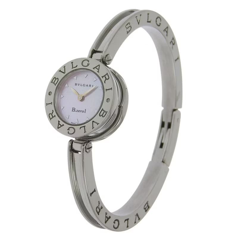 【日本直送】ブルガリ BVLGARI B-ZERO1 腕時計 ビーゼロワン BZ22S SS クオーツ アナログ表示 ピンクシェル文字盤 レディース【中古】