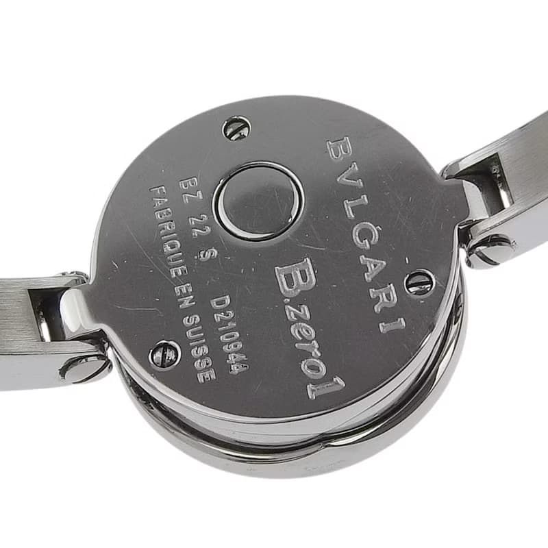 【日本直送】ブルガリ BVLGARI B-ZERO1 腕時計 ビーゼロワン BZ22S SS クオーツ アナログ表示 ピンクシェル文字盤 レディース【中古】