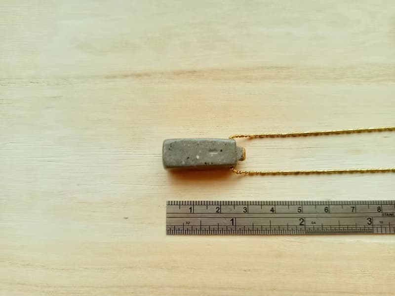 灰屋針孔注入式中空香水瓶精油瓶陶項鍊