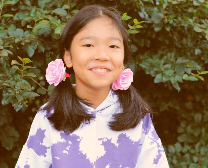 Flower hair clip or ties. Hair ornaments girls. Floral hair accessories 粉紅色的髮飾