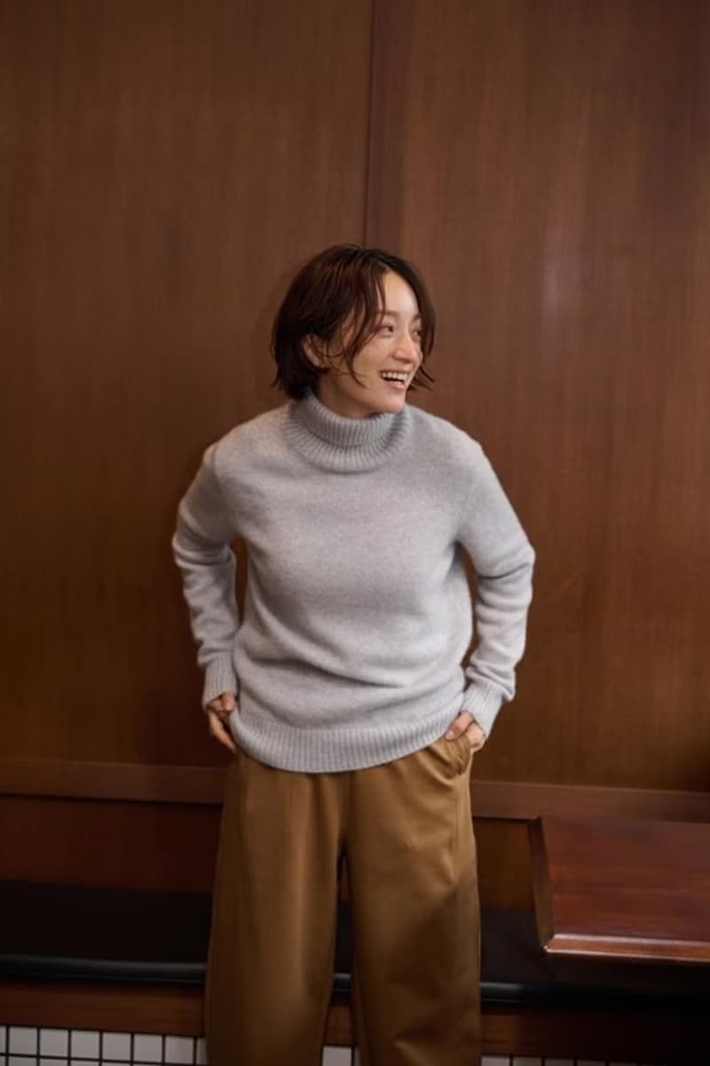 簡約卻能獨當一面 100% 喀什米爾羊毛高領毛衣 厚款 淺灰色