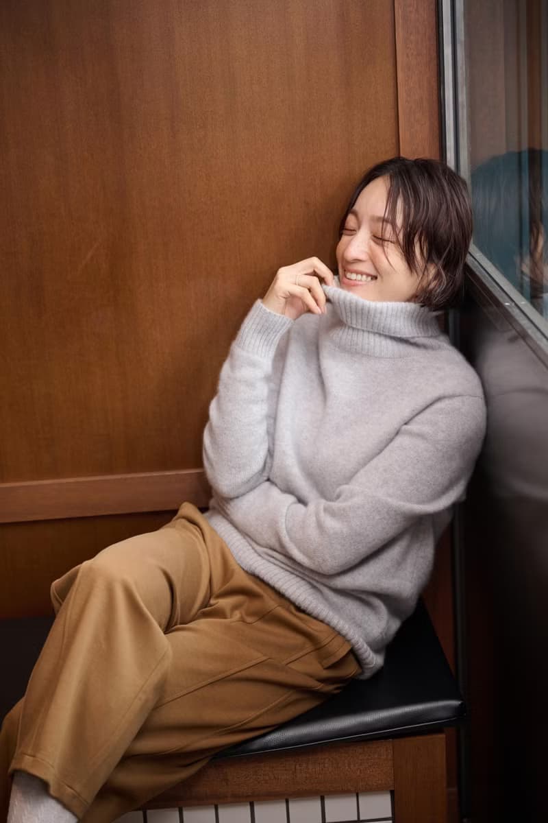 簡約卻能獨當一面 100% 喀什米爾羊毛高領毛衣 厚款 淺灰色