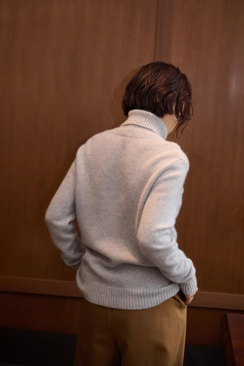 簡約卻能獨當一面 100% 喀什米爾羊毛高領毛衣 厚款 淺灰色
