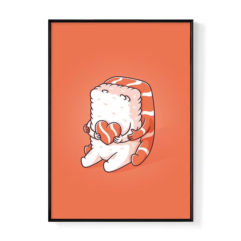 鮭魚壽司 • 齊心協力 - 情侶/家居/民宿/咖啡廳/工作室/送禮