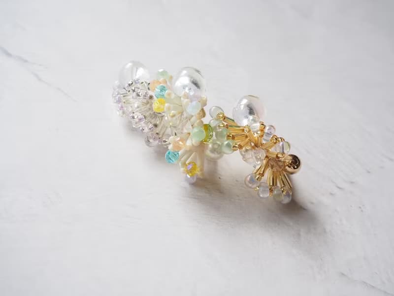 bloom  ring/ear cuff(gold)