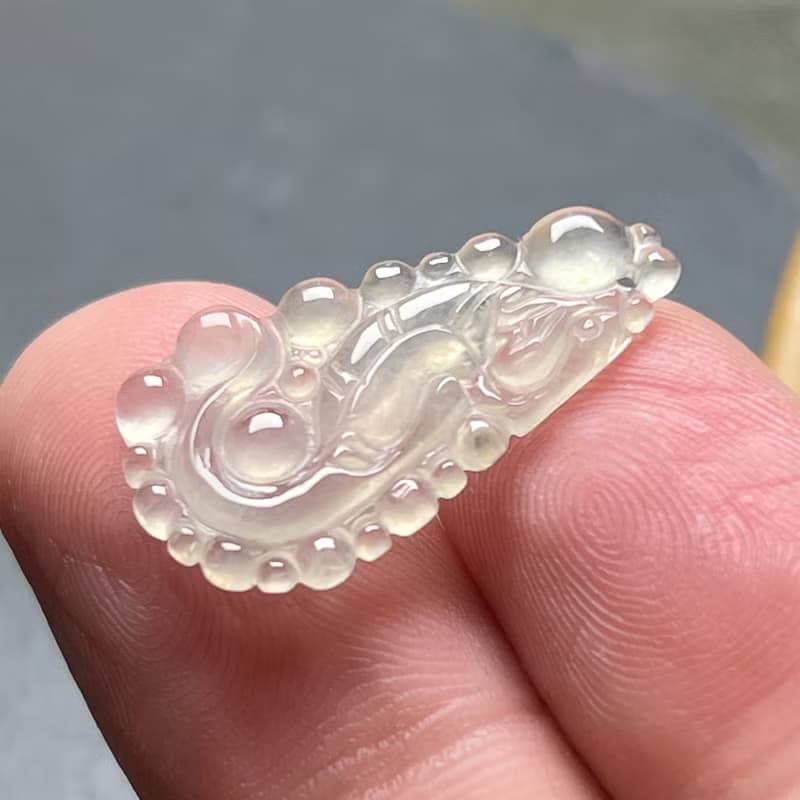 玻璃種翡翠懷古龍牌 | 天然緬甸玉A貨翡翠 | 送禮