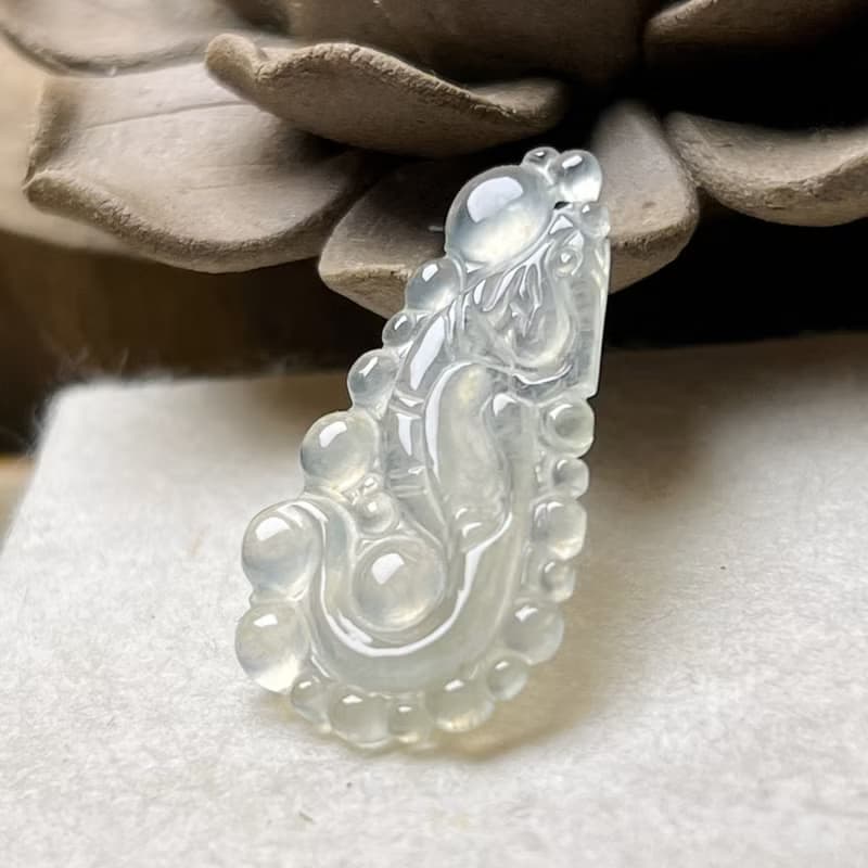 玻璃種翡翠懷古龍牌 | 天然緬甸玉A貨翡翠 | 送禮