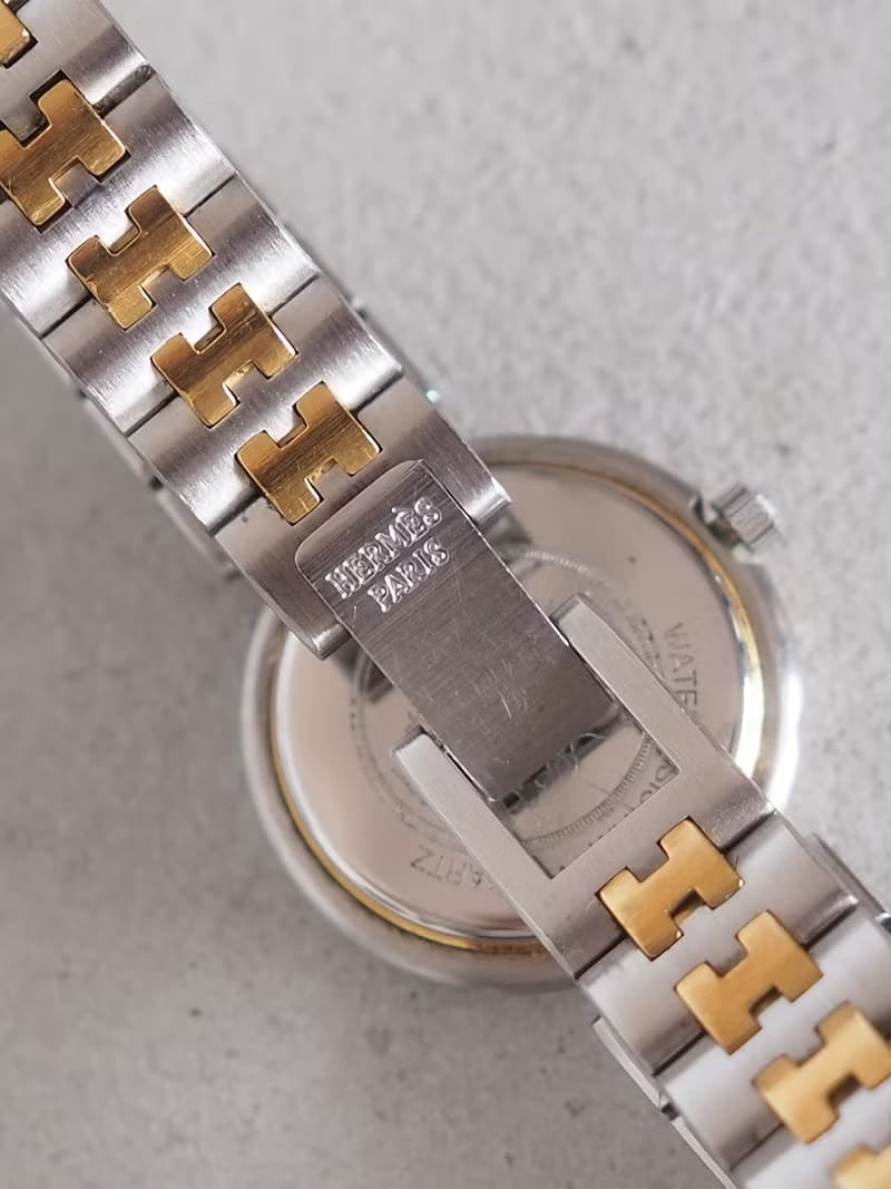 HERMES エルメス プロフィール ウォッチ 腕時計 シルバー ゴールド コンビ ヴィンテージ