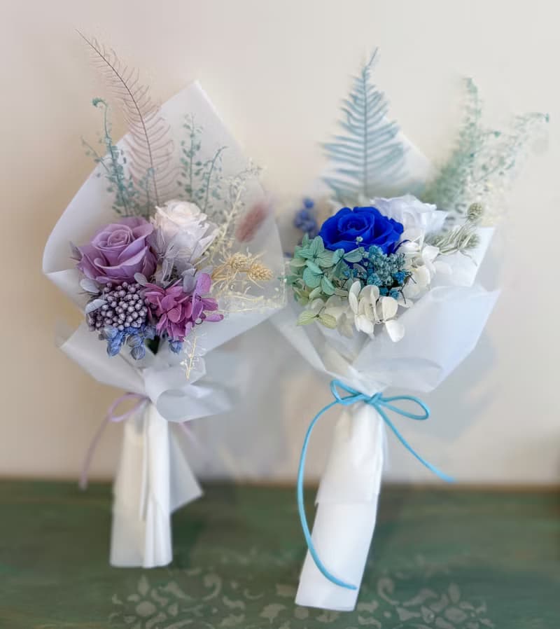 永生玫瑰小花束  情人節  祝賀 禮物