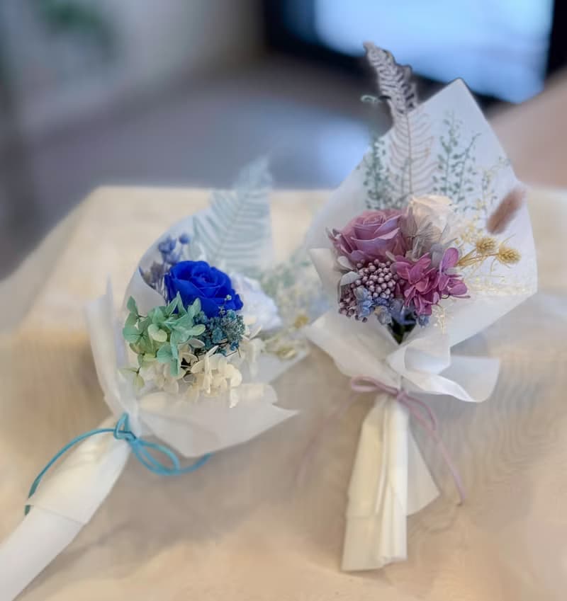 永生玫瑰小花束  情人節  祝賀 禮物