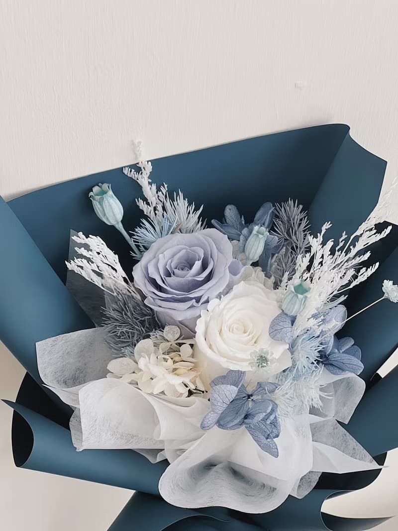 【永生玫瑰花花束】• 情人節/永生玫瑰花/永生玫瑰花花束/玫瑰花