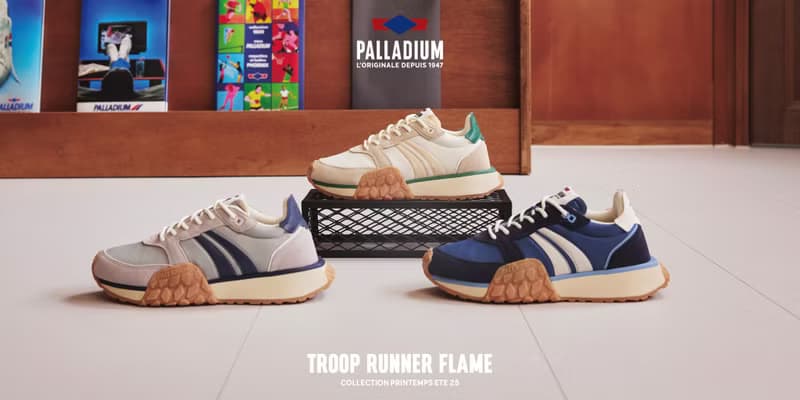 PALLADIUM TROOP RUNNER FLAME 復古拚色軍種潮鞋 白綠 74487