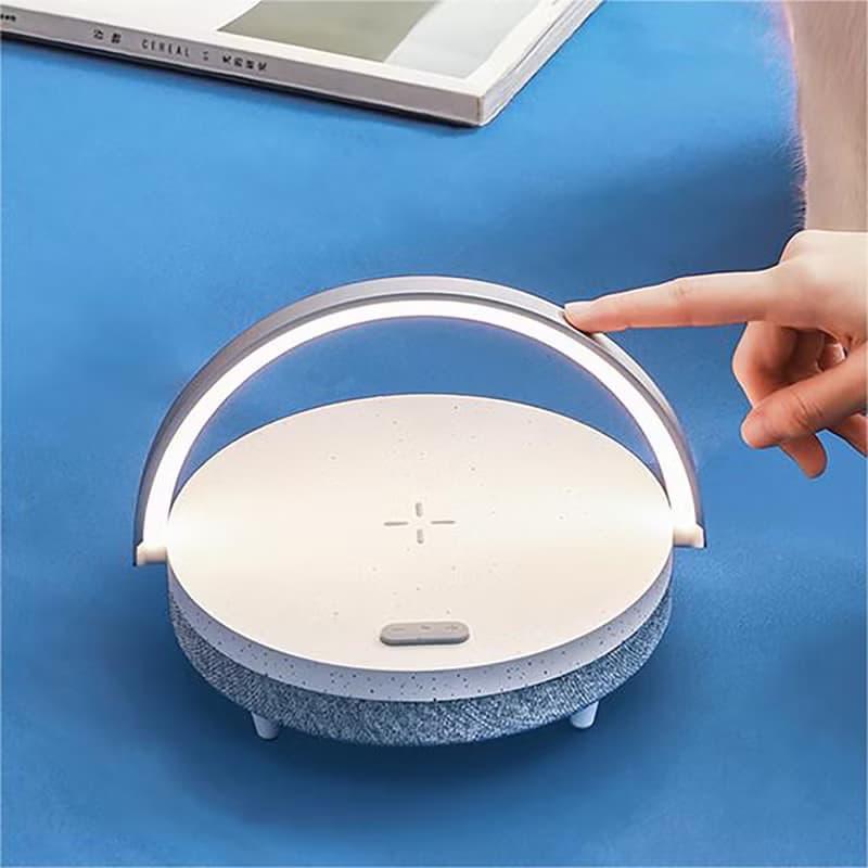【免運】幾光 便攜式藍牙音箱低音炮小音響 無線充電音樂小白燈