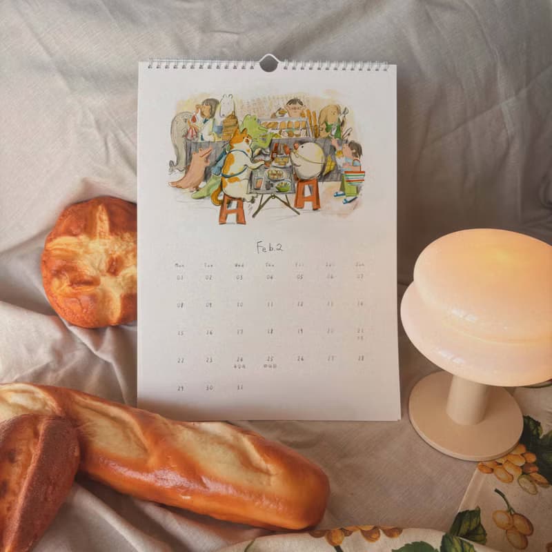 2026 里恩太太插畫月曆 貓貓月曆 台灣旅遊