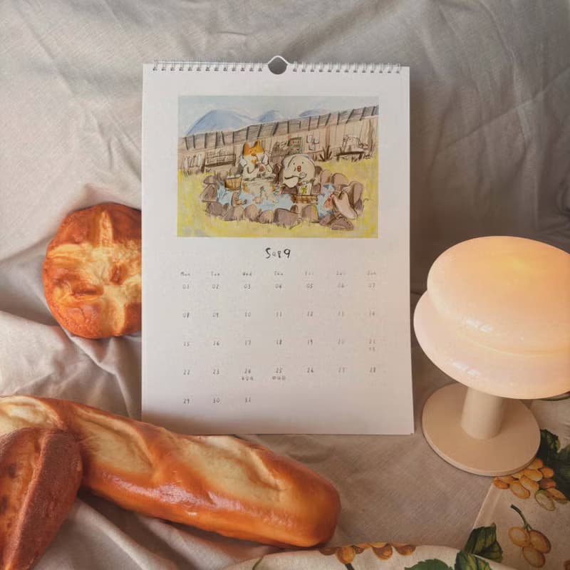 2026 里恩太太插畫月曆 貓貓月曆 台灣旅遊