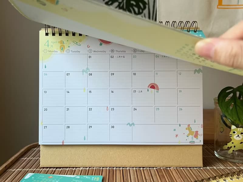 玩印 | 2026 馬年 手繪插畫桌曆 方格記事 To Do List 雙面設計