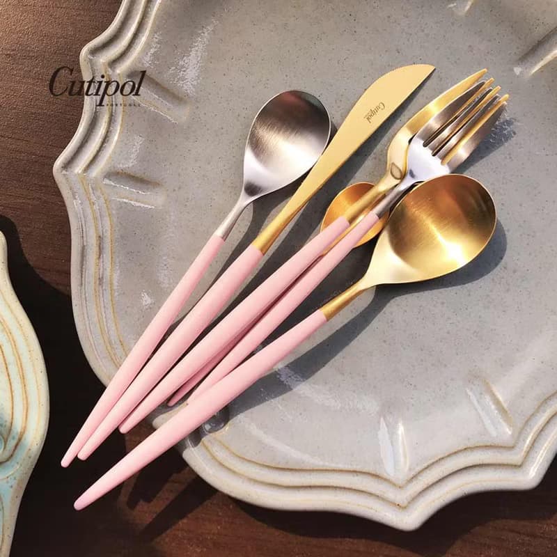 葡萄牙 Cutipol  MIO  粉紅金  霧面不鏽鋼 咖啡匙