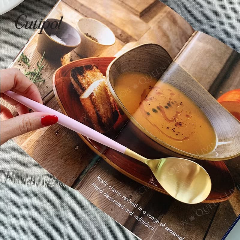 葡萄牙 Cutipol  MIO  粉紅金  霧面不鏽鋼 咖啡匙