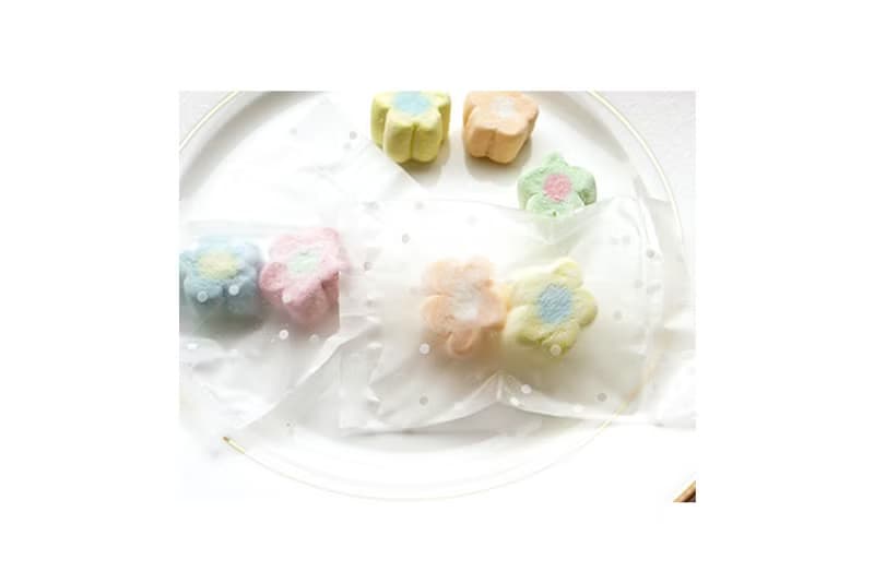 點點磨砂袋裝－小花棉花糖2顆入 | 超便宜 零食點心 造型棉花糖