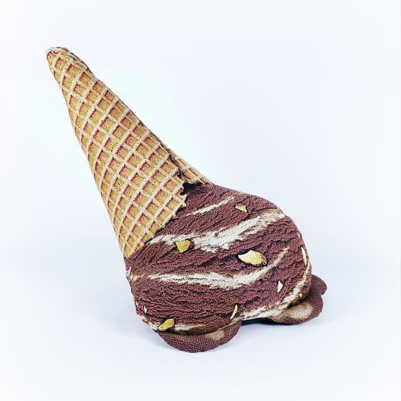 溶化中的雪糕豆袋-朱古力味