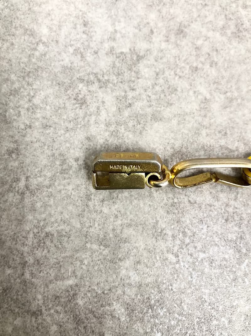 【 日本直送　名牌中古包 】CELINE セリーヌ ブレスレット ゴールド トリオンフ vintage ヴィンテージ オールド dnaemn