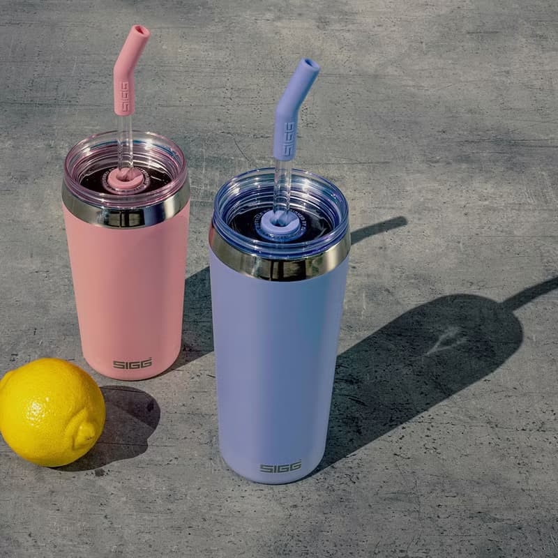 瑞士百年 SIGG Helia 保溫吸管杯 600ml - 寧靜紫藍