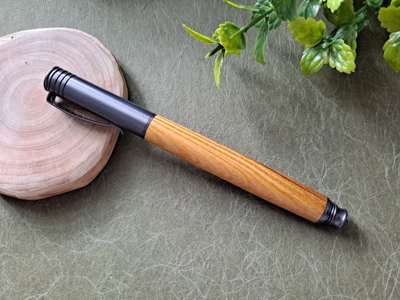 綠檀木 原木 手工筆 鋼筆