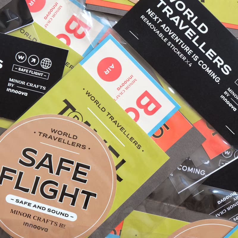 WORLD TRAVELLERS 多用途耐用貼套裝 — 4枚入
