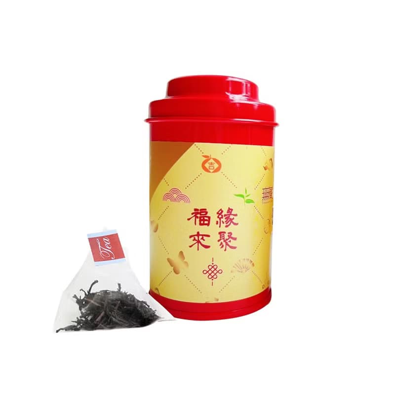 【無藏】福貴平安 台灣風味茶二入高罐禮盒(橡木桶紅茶+龍眼花茶)