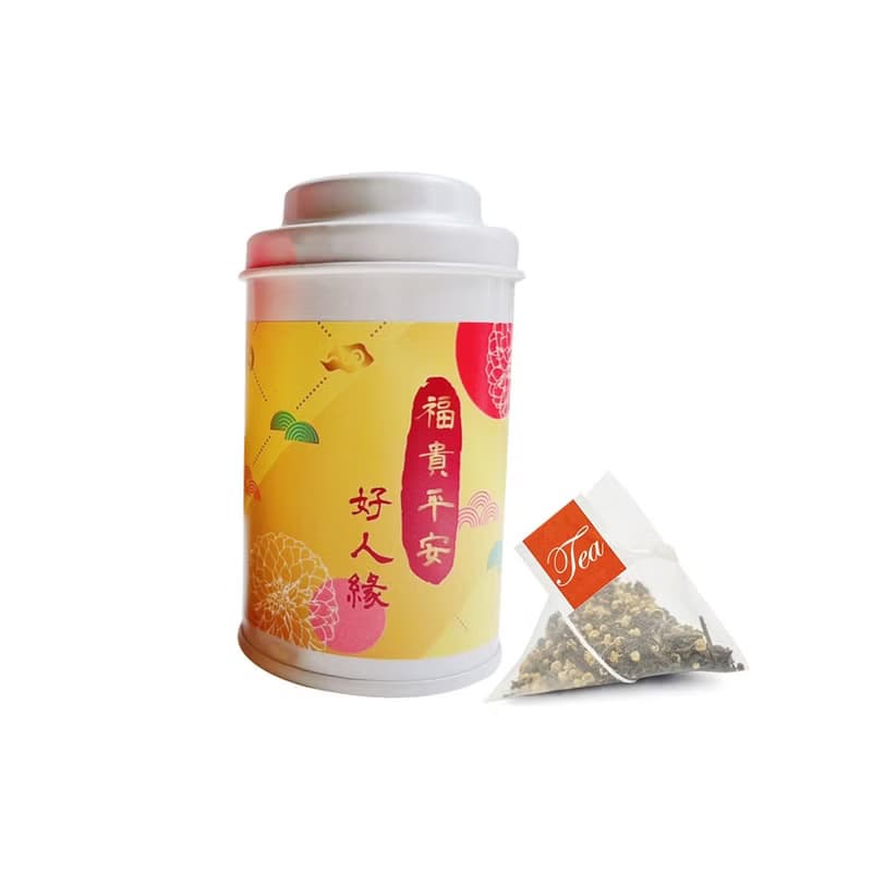 【無藏】福貴平安 台灣風味茶二入高罐禮盒(橡木桶紅茶+龍眼花茶)