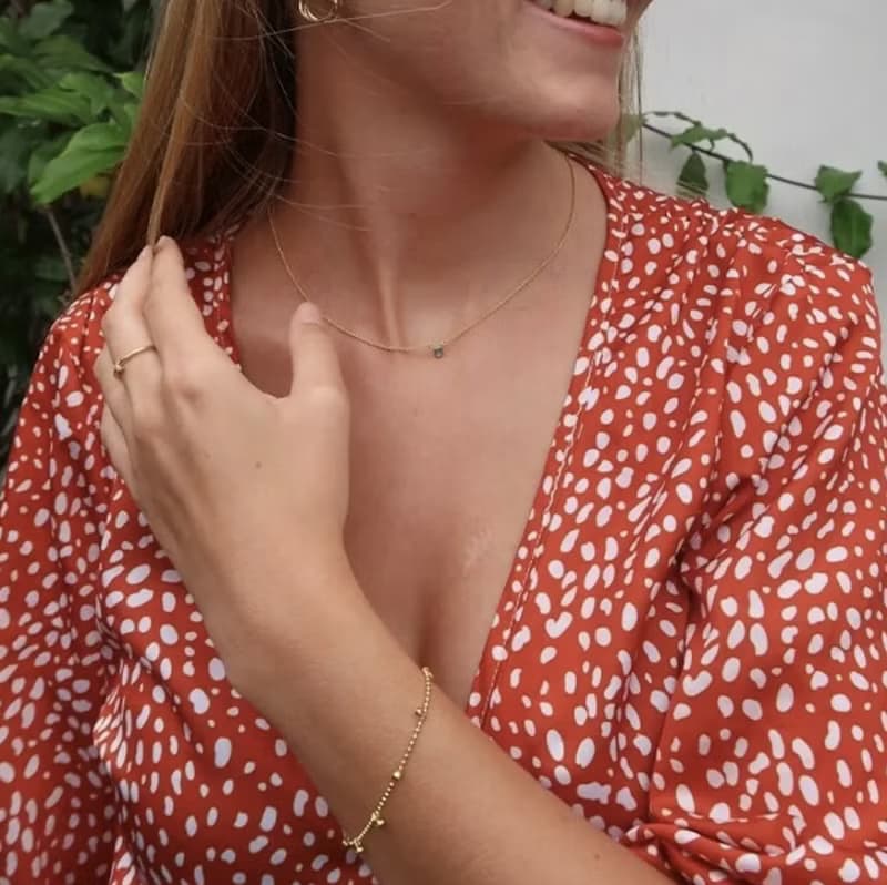 點點金色小圓鑽14K金手鏈 DOTS BRACELET