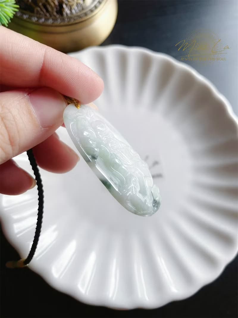 天然緬甸玉翡翠 壽翁 祝壽 禮物 項鍊 玉牌 jadeite 長輩禮