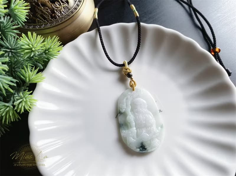 天然緬甸玉翡翠 壽翁 祝壽 禮物 項鍊 玉牌 jadeite 長輩禮
