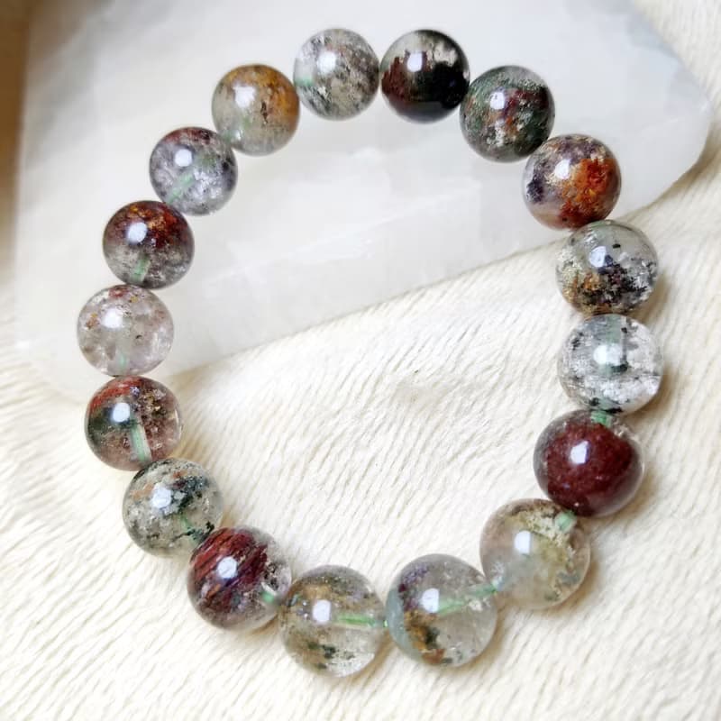 四季幽靈 花幽靈 Phantom 手串 手鍊 天然水晶 11.5-12.5mm